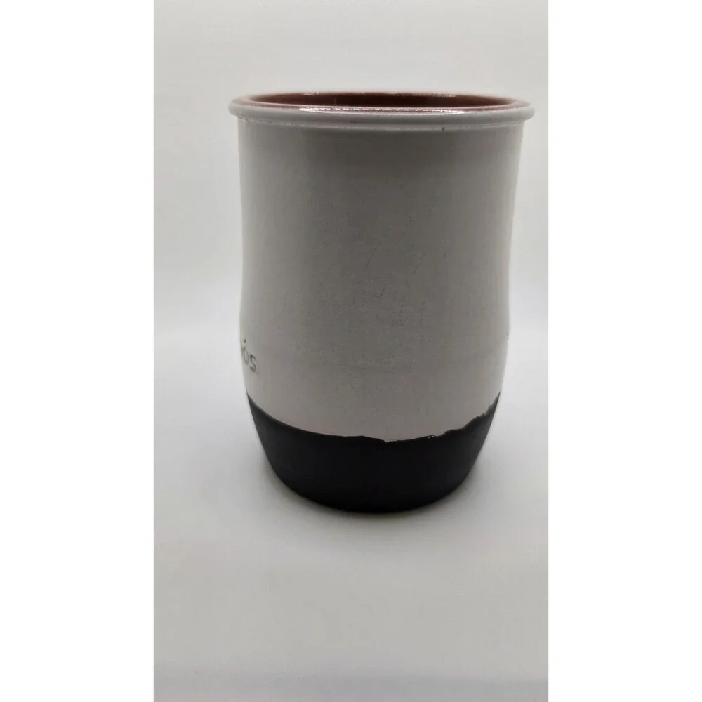 Lot of 2 Nounos Yogurt Cermer Terracotta Pots Oven Microwave Safe Ceramic Crocks